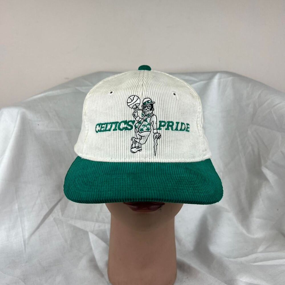 Vintage NBA Celtics Pride Hat Corduroy Snapback by YA The G Cap